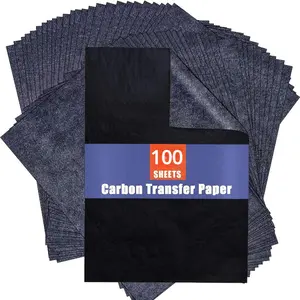 Graphite carbon paper black transfer paper 100 sheets black graphite paper artist's letter sketch Art Materials A4 carbon paper single side sketch paper with clear handwriting Drawing Paper