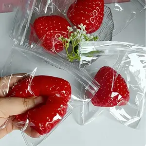 Internet-Famous Realistic Strawberry Squeeze Toy, Fun Prank & Cute Stress Relief Toy