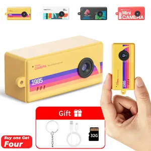Compact Thumb Camera with 32GB SD card, Keychain Camera, Wearable Recorder, Portable Camera,Reviewing photos and videos, retro filter,Student Outdoor Sports Camera, Kids Video PocketCamera, Rechargeable Mini HD Digital