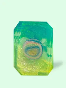 Crystal Bar Soap - Soft Spot - Vegan - Crystal Infused - 5 oz - Scented in Cocoa Butter and Cashmere