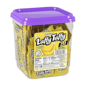 Laffy Taffy Candy Banana Flavor, 145 Pieces Individually Wrapped Candy, Perfect for Snacking Sweet Bonbon