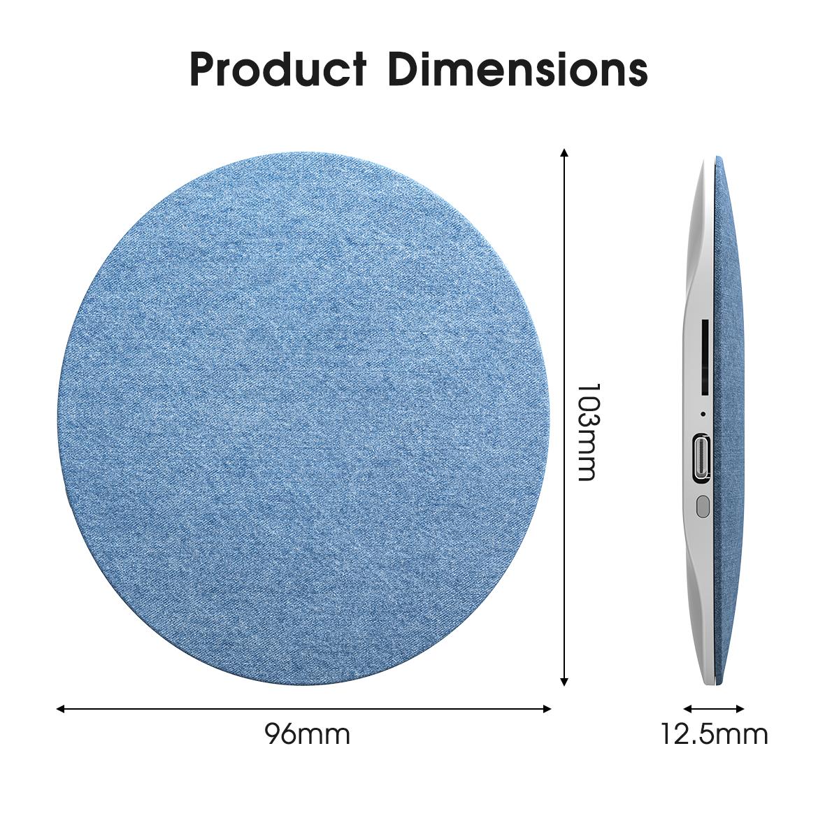 [Specifically for One Person Listening] Under Pillow Sleep Speaker, Ultra-Thin Personal White Noise Machine withBluetooth, Partner-Friendly Close-RangeAudio, Timer & Memory Function, Blind-TouchButtons