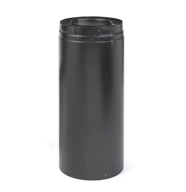 M & G Duravent 46DVA-18B 4 Inch x 6 Inch DirectVent Pro 18 Inch Length Black Pipe .020 Aluminum Inner Wall.26-ga. Galvanized Outer Wall