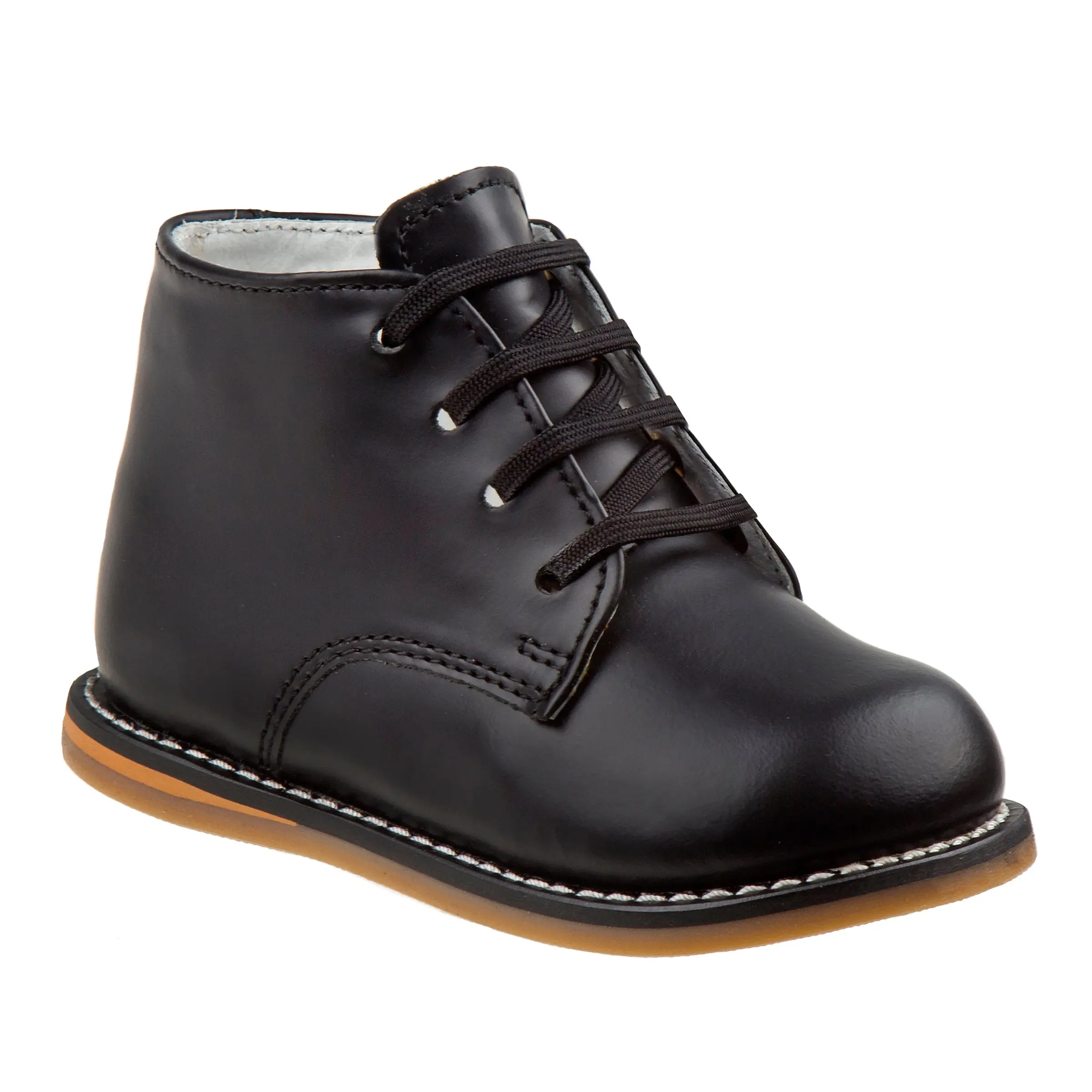 Josmo Logan Unisex Toddler Size First Walker Shoes - 0-12 Months Leather Upper High-Tops, Medium Width, Non-Slip Sole, Comfortable Support for Steady First Steps