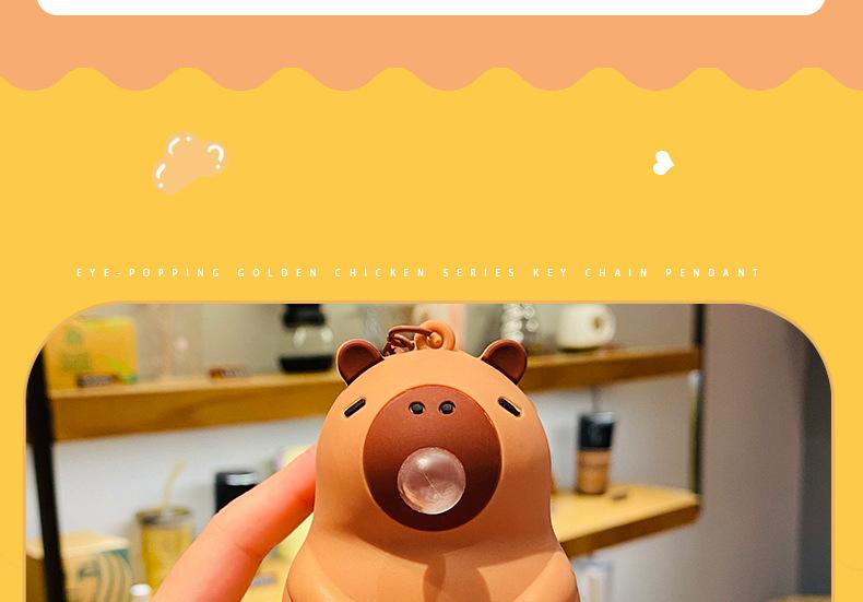Cute Bubble Capybara Squeeze Toy FunSensory Stress Relief Classroom Prizes DeskDecor Party Gift Perfect Christmas Present for Kids