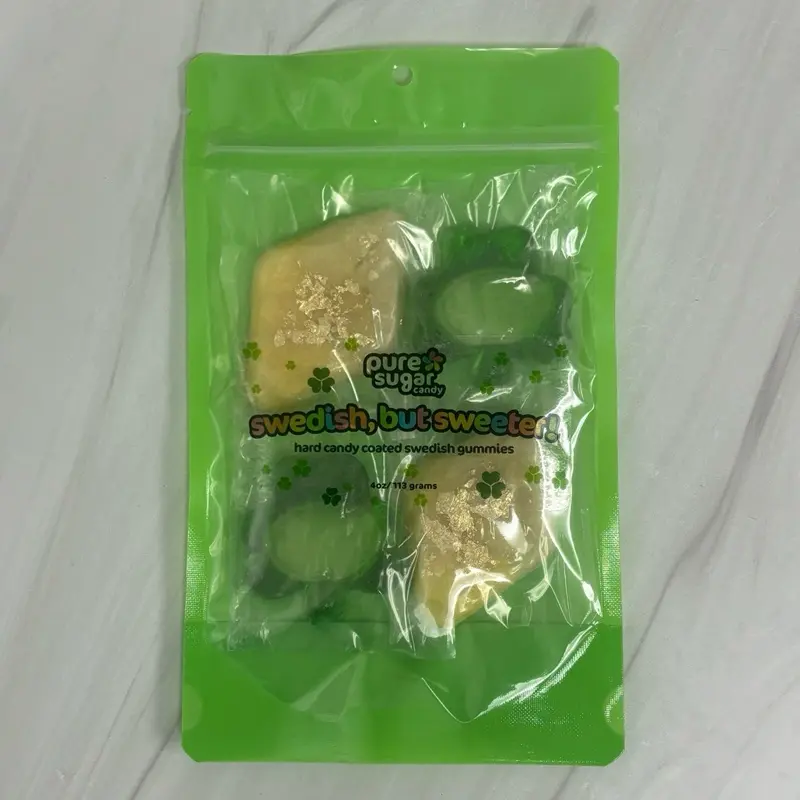 GREEN APPLE SHAMROCK AND GOLD LEMON DIAMOND