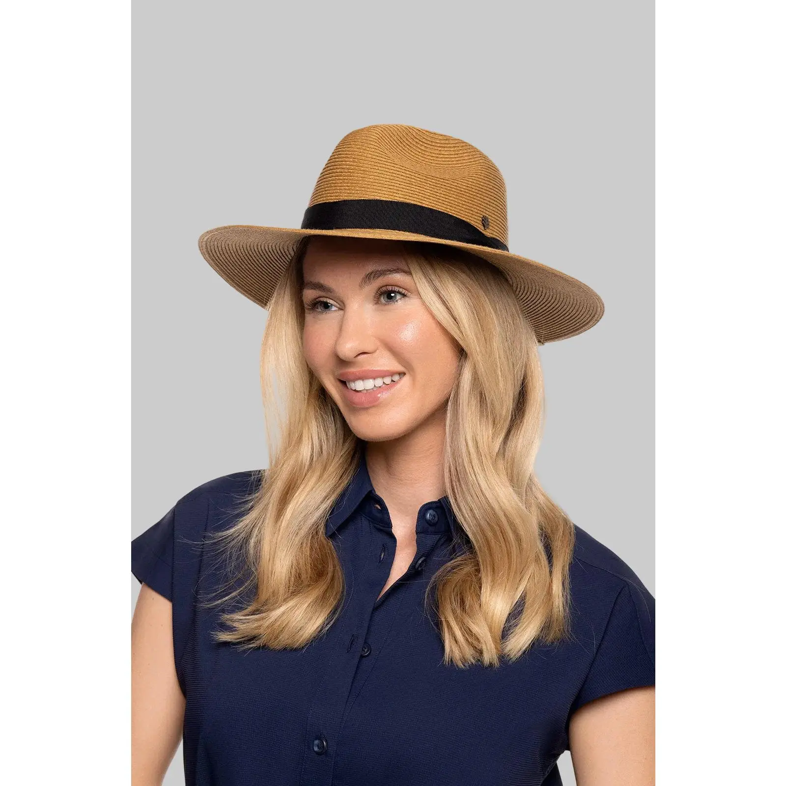 Peyton Packable Panama Style Fedora | Toast