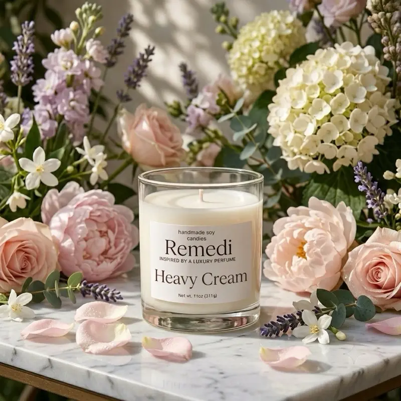 Heavy Cream (inspired by designer perfume) handmade 11oz candle