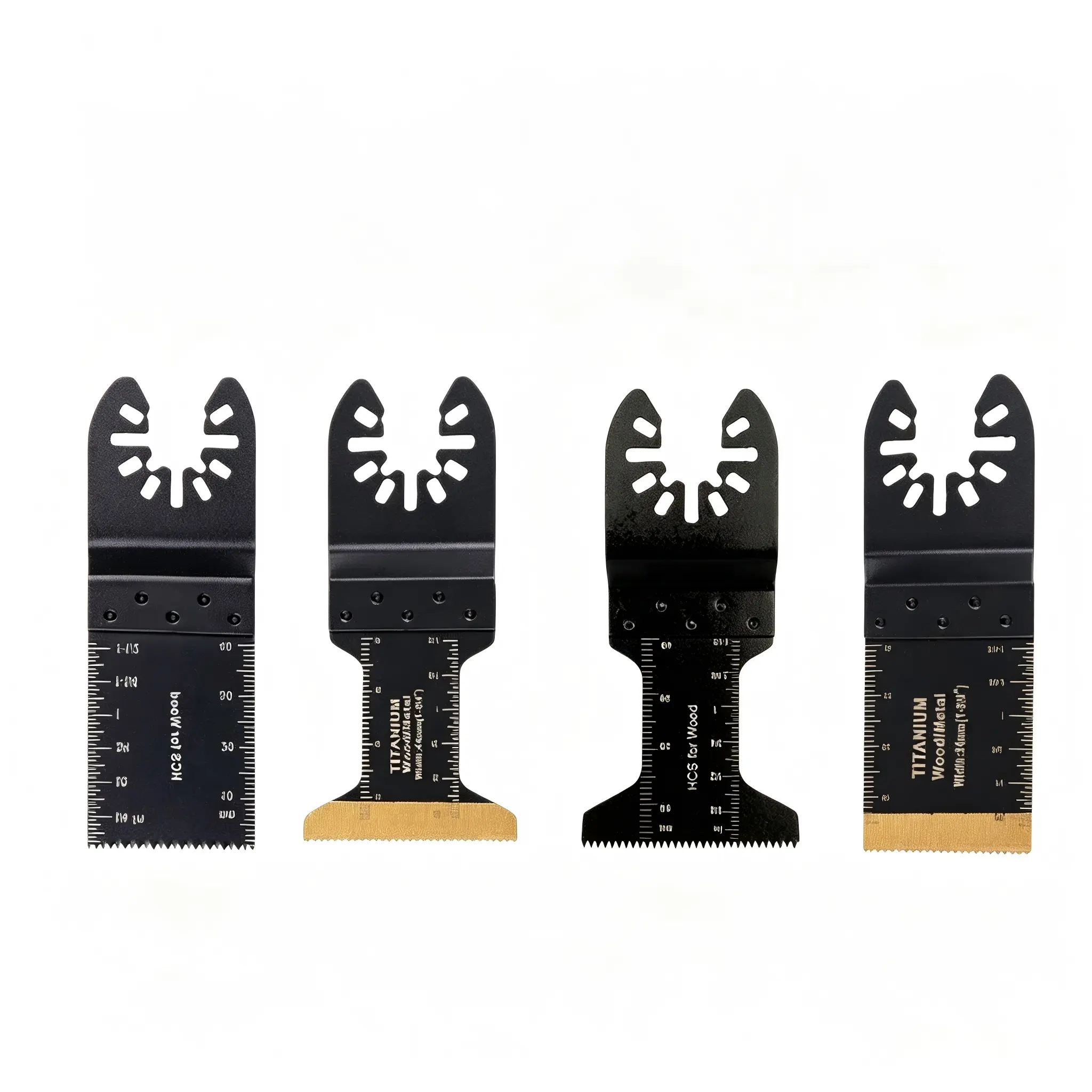 Titanium Oscillating Tool Blade Set, 18PCS Multitool Blades with Cuts Metal and Wood, harp and Durable Multitool Blades for Oscillating Saw Blades Fit Dewalt Milwaukee Ryobi Makita