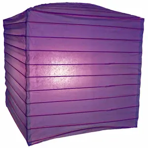 10" Dark Purple Square Shaped Paper Lantern 10" Dark Purple Square Shaped Paper Lantern