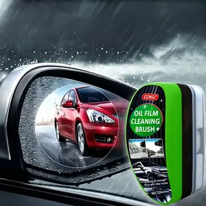 Ccngi Oil Film Cleaning Brush, Car Windshield and Rearview Mirror Cleaner, Removes Water Stains and Dirt, Sponge Rubber, Liquid Polish&wax Type