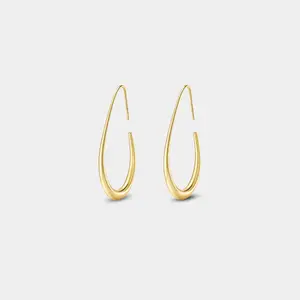 Charlize Teardrop Hoop Earrings