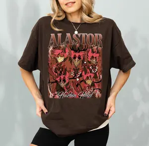 Alastor Hazbin Hotel Comfort Colors Shirt, Anime Style T-Shirt, Gift for Hazbin Fans