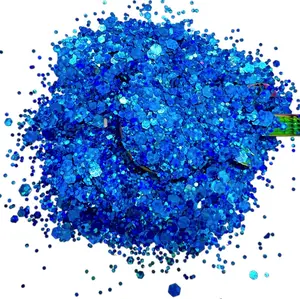 Bad Girls Resin Rockers Disco Fever Series Holographic Medium Chunky Glitter Mix