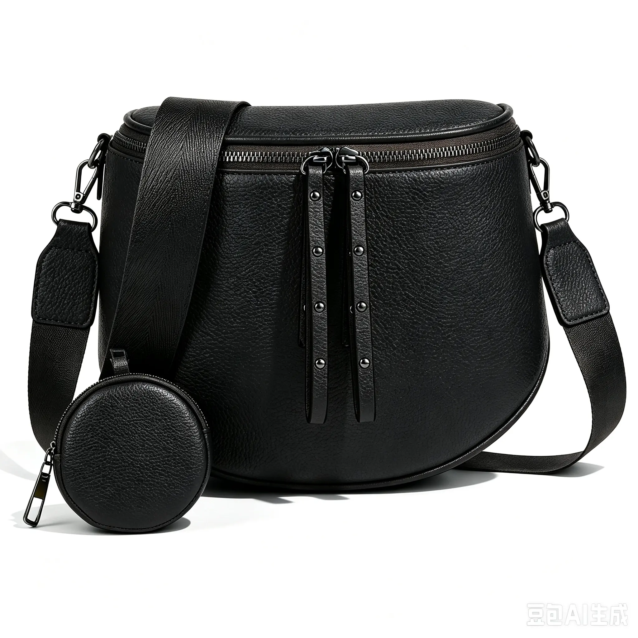 Women's 2026 Hot Item Portable Large Capacity Waterproof Leather Pouch with Adjustable Strap Compact Cosmetic Bag Ideal for Outings Travel & Gatherings Perfect Gift