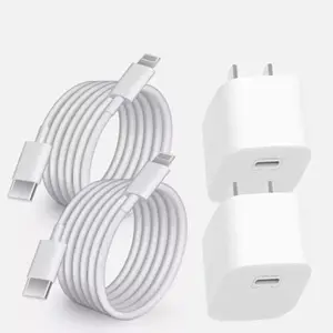 USB-C PD Fast Mobile Charger (1 Pack/2 Packs) - Portable Travel Design, 6FT Cable, Multi Safety Protection, Compatible with iPhone 6 Plus,7,8,XS,XR,11,12,13,14 Pro Max