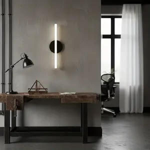 Modern Linear LED Wall Light, Indoor Lighting Fixture, Wall Decor, Bathroom Bedroom Living Room Set, Three Color Changing, Atmosphere Lighting, Home Decoration Lamp