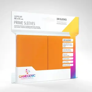 Gamegenic Standard Prime Sleeves: Orange (100)