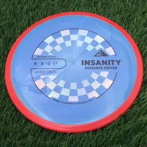 Axiom PLC Neutron Insanity - 174.3g - Red rim on muted denim Blue