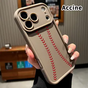 Phone Case for  iPhone 17 Pro Max 16 Plus 15 14 13 12 11 XR Air E Baseball Pattern Full Lens Protector Rugged Durable Soft TPU Cover Gift for Boy