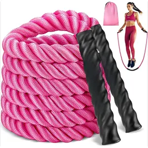 Weighted Jump Rope for Women Heavy Jump Ropes for Fitness Home Gym Exercise Equipment Adult Skipping Rope for Strength Boxing Training Total Body Workout Equipment Anti-slip Handles Durable Polymer Fiber Rope