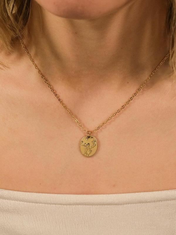 Engraved Garden Pendant