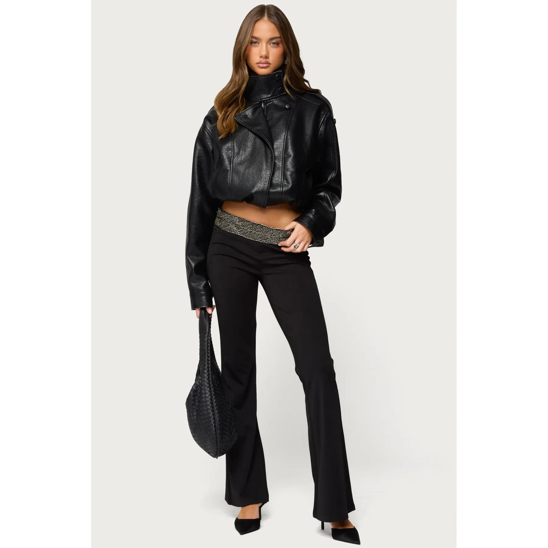 Maricela Sequin Bead Bootcut Pants