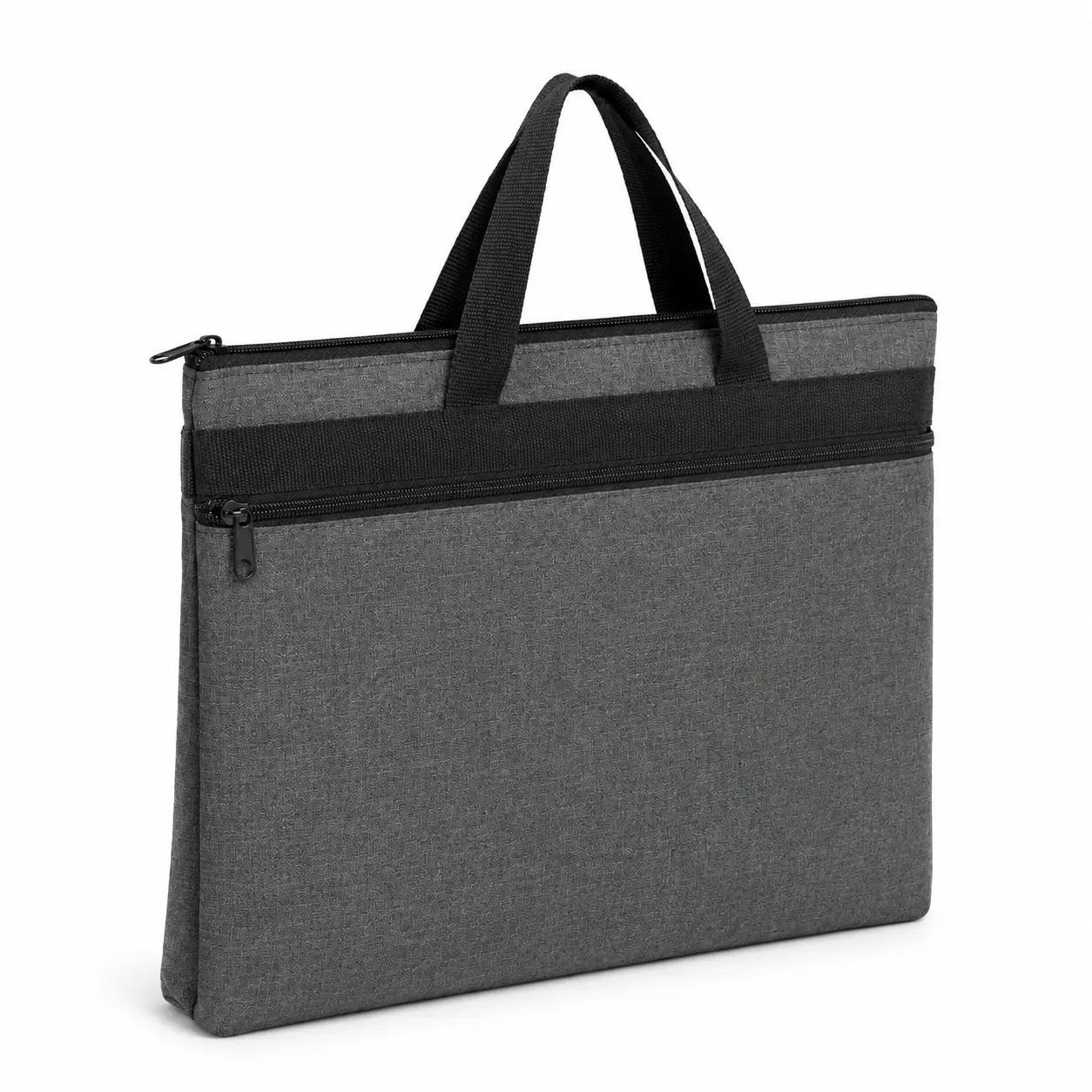 Women's Document Tote Bag Zippered A4 Paper Storage Laptop Organizer Portable for Office Work 38*7*30 cm