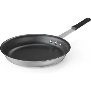 Ceramic Nonstick Frying Pan 8/10/12/14 Inch – Induction-Ready Skillet with Stainless Steel Base, Oven-Safe Egg & Omelet Pan, PFOA-Free Coating (Black/Red Handle)