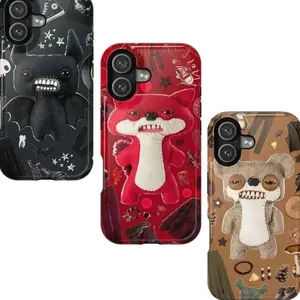 Fuggler Monster Phone Case - Weirdcore Ugly Cute Teeth Plushie Cover - Indie Aesthetic Dark Humor Funny Gift | Cover Suitable for iPhone 17-11 Pro Max/Plus and  Samsung Galaxy S23-25