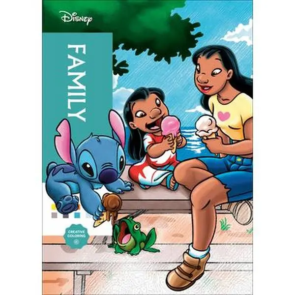 Disney Mystery Color by Number Coloring Book - Illustrated Activity Book, English, Lilo & Stitch Reimagined Illustrations, Heartwarming Family Portraits, Visual Tour of Families, Paperback, 11.81"h x 8.41"l x 0.61"w, 128 Pages