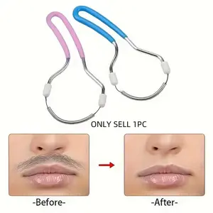Painless Women's Facial Hair Remover, Portable Spring Roller Epilator Machine, Lightweight Lip Chin Face Neck Hair Removal Tool, Easy Use
