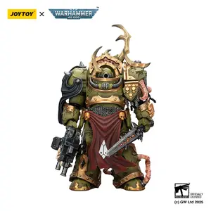 JOYTOY  Warhammer 40k 1/18  Action Figure Death Guard Blightlord Terminator 3 with Combi-bolter and Bubotic Blade JT02885