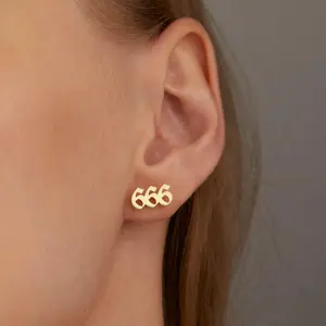 Angel Number Earrings | Gold Earrings
