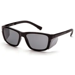 Pyramex Conaire Safety Glasses with Black Frame and Gray Lens