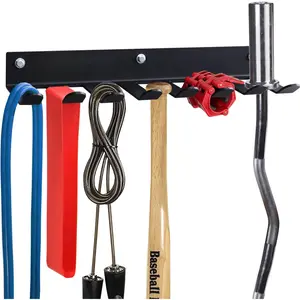 Multi-Purpose Gym Storage Rack,8 OR 12 Hook Heavy-Duty Steel Gym Organizer Wall Mount Hanger for Home and Pro, Gym Accessory Storage Resistance Bands,Jump Ropes,Lifting Belt,Barbells.