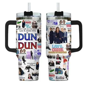 Law & Order Tumbler 40oz, SVU Insulated Stainless Steel Travel Cup, Special Victims Unit Fan Gift, Crime Show Coffee Tumbler, Gift for your Health
