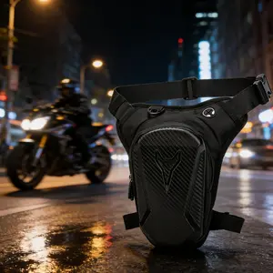 Riding Tactical Leg Bag, Knight Motorcycle Leg Bag, Multifunctional Waterproof Waist Pack, Men's Crossbody Bag, Outdoor Delivery Belt Bag