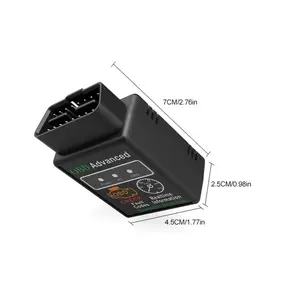OBD2 Diagnostic Scanner, Bluetooth Car Diagnostic Tool, Automotive Diagnostic Tool, Compatible with All OBDII Protocol Vehicles Since 1996, I/M Readiness Check, Battery Test, Performance Test, Code Reading and Erasing, Real-Time Data Analysis