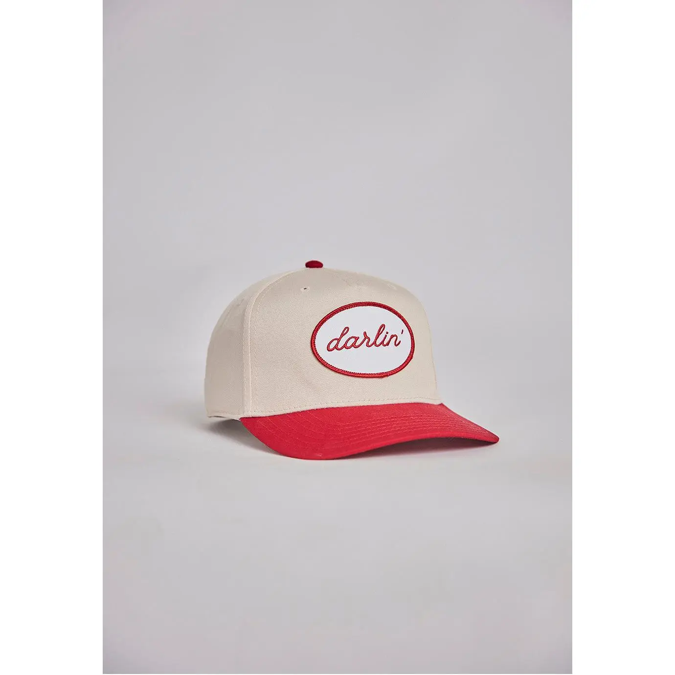 DARLIN'® Snapback Cream/Red + White Patch