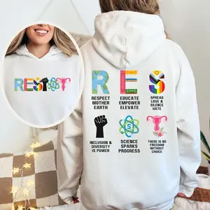 RESIST Hoodie, Banned Books BLM Reproductive LGBT Rights Social Justice Climate Change Science Liberal Feminist Activist Hooded Sweatshirt E Casual Cotton
