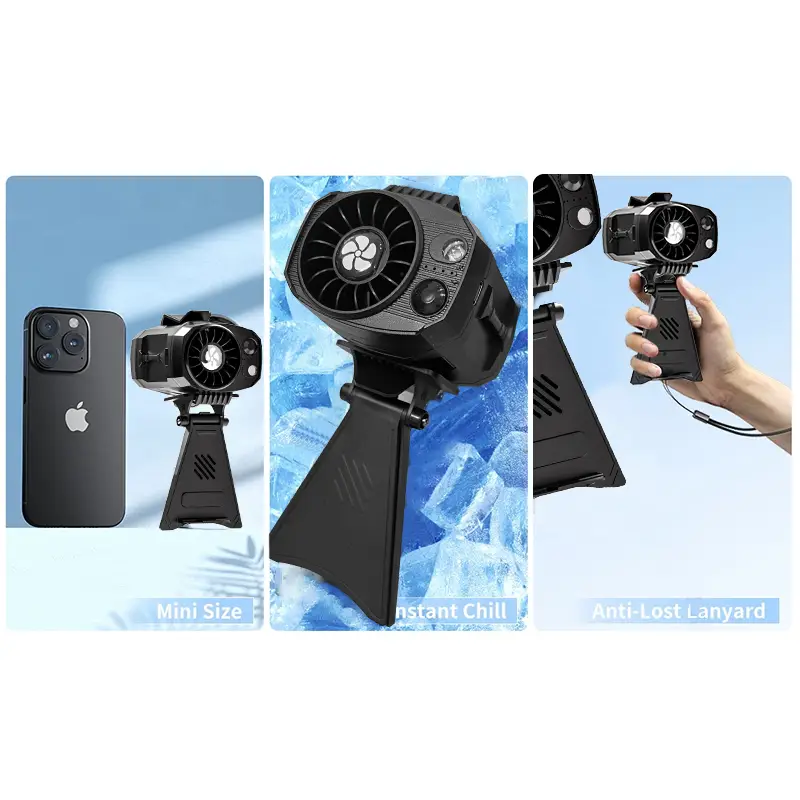 Lentorgi Portable Waist Fan, Cool Clip, Neck, Clip Fan, 27 hours long battery life, Detachable 4-speed 360° rotating LED night light (with 2 modes), U