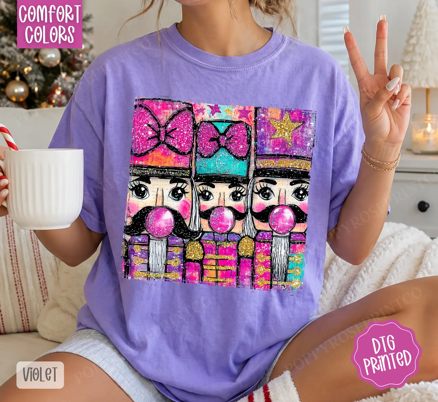 Nutcracker Shirt Comfort Colors, Trendy Women's Christmas Tshirt, A Gift for Her