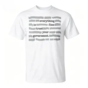 NEW LIMITED Everything Is Fine. Trust Your Government. Deep State Redatacted Conspiracy Theory Gift Essential T-Shirt for Men & Women
