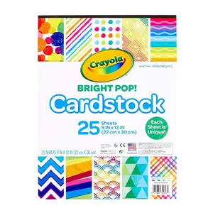 Crayola  Bright Pop Colored Cardstock Paper