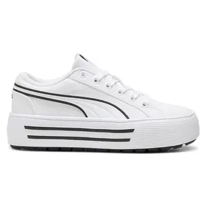 PUMA Womens Kaia 2.0 Cv Platform Sneakers Shoes Casual - White