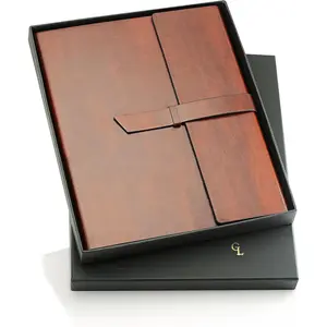 Padfolio Portfolio Folder - Slim Portfolio Folio Organizer Holder for Letter Legal A4 Note Pads Notebooks for Men Women Refillable Business  Portfolio Binder, Dark