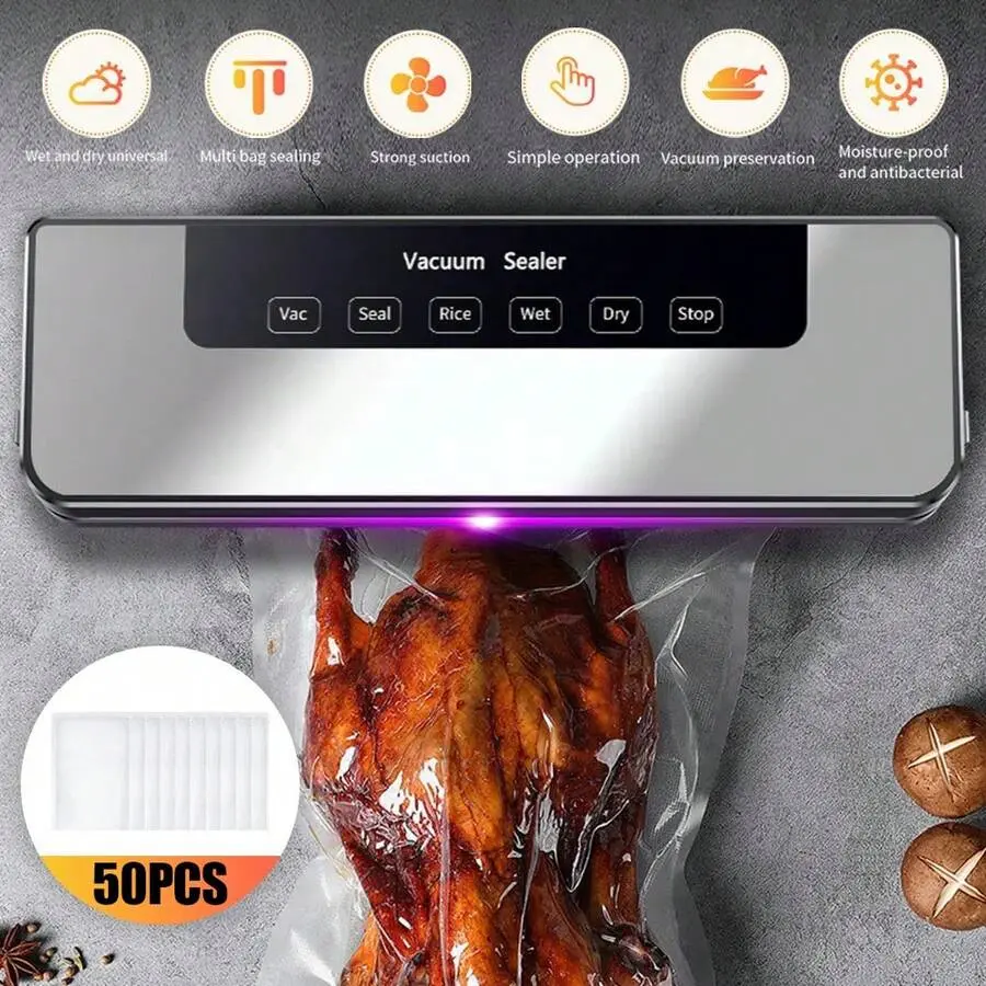 Commercial Vacuum Sealer Machine Seal A Meal Food Saver System With 30 Free Bags