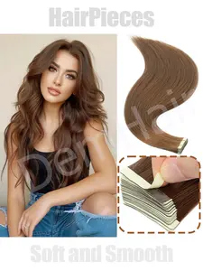 20inches 20pcs 50G Tape In Synthetic Wig Extensions Low Temperature Fibery Straight Synthetic Wig Extensions Tape In Jet Black Color Invisible Tape In Hair Extensions Rainbow Color For Cosplay Parties Business Music Festivals Halloween Christmas Paty