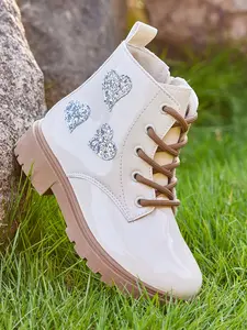 Outdoor Hiking Boots, Lace Up Boot, Anti-Slip Kids Walking Shoes for Boys & Girls, Durable & Comfortable Footwear for Active Play, Lightweight Boots